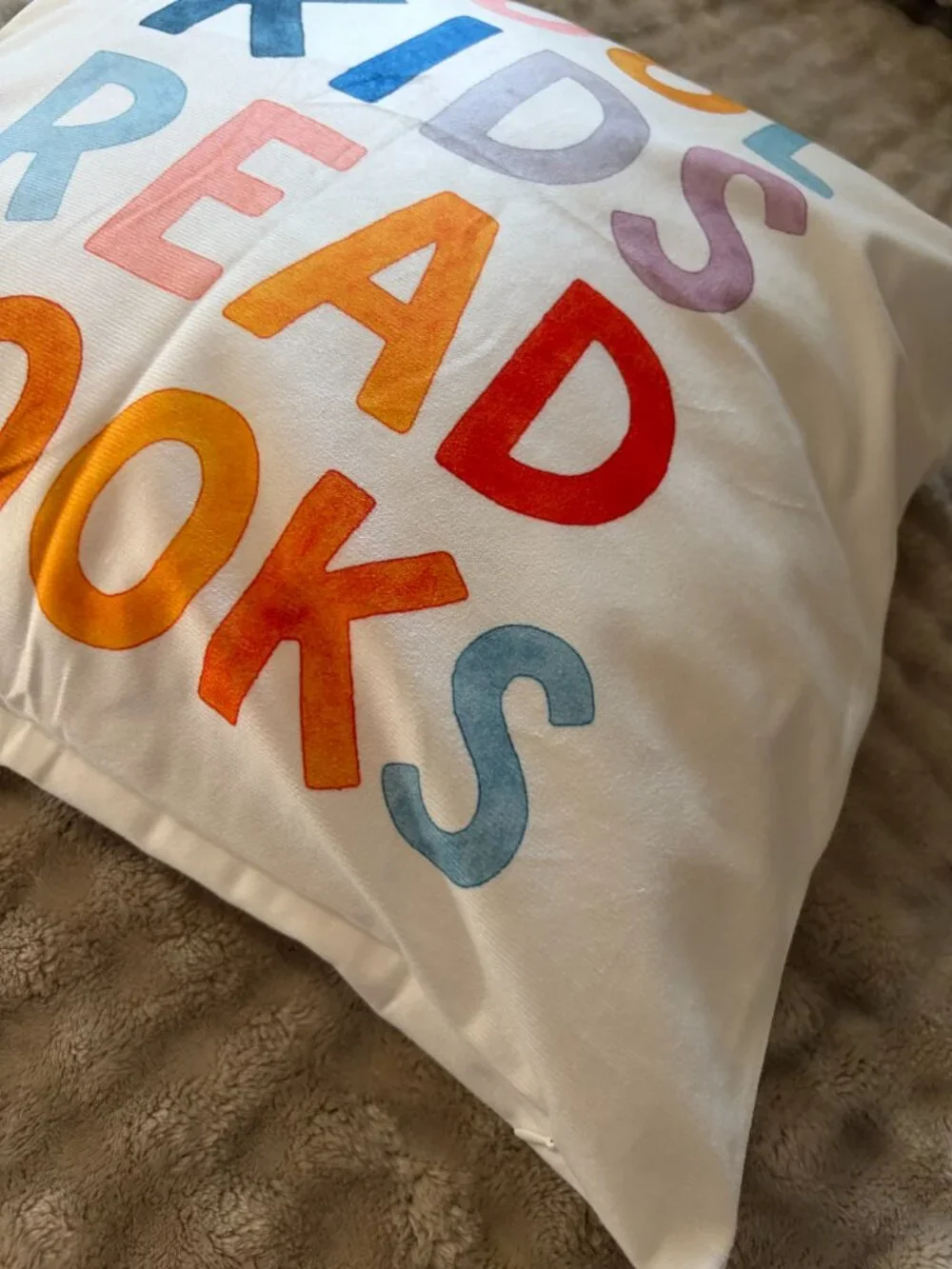 Classroom Pillow Cover Double Sided Reading Nook Book Lover Teacher Gift class